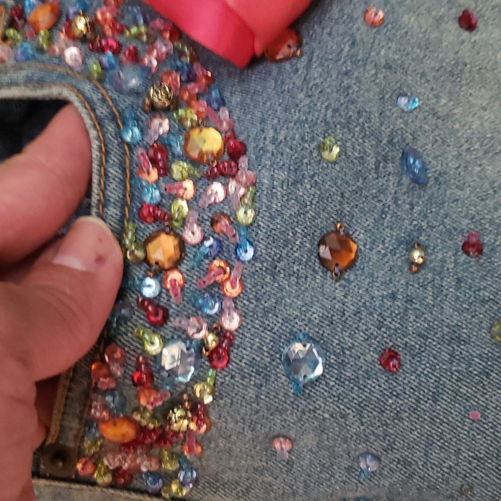 Jeans - Sz 10P - Multi Color  Rhinestones - Picture 6 of 17